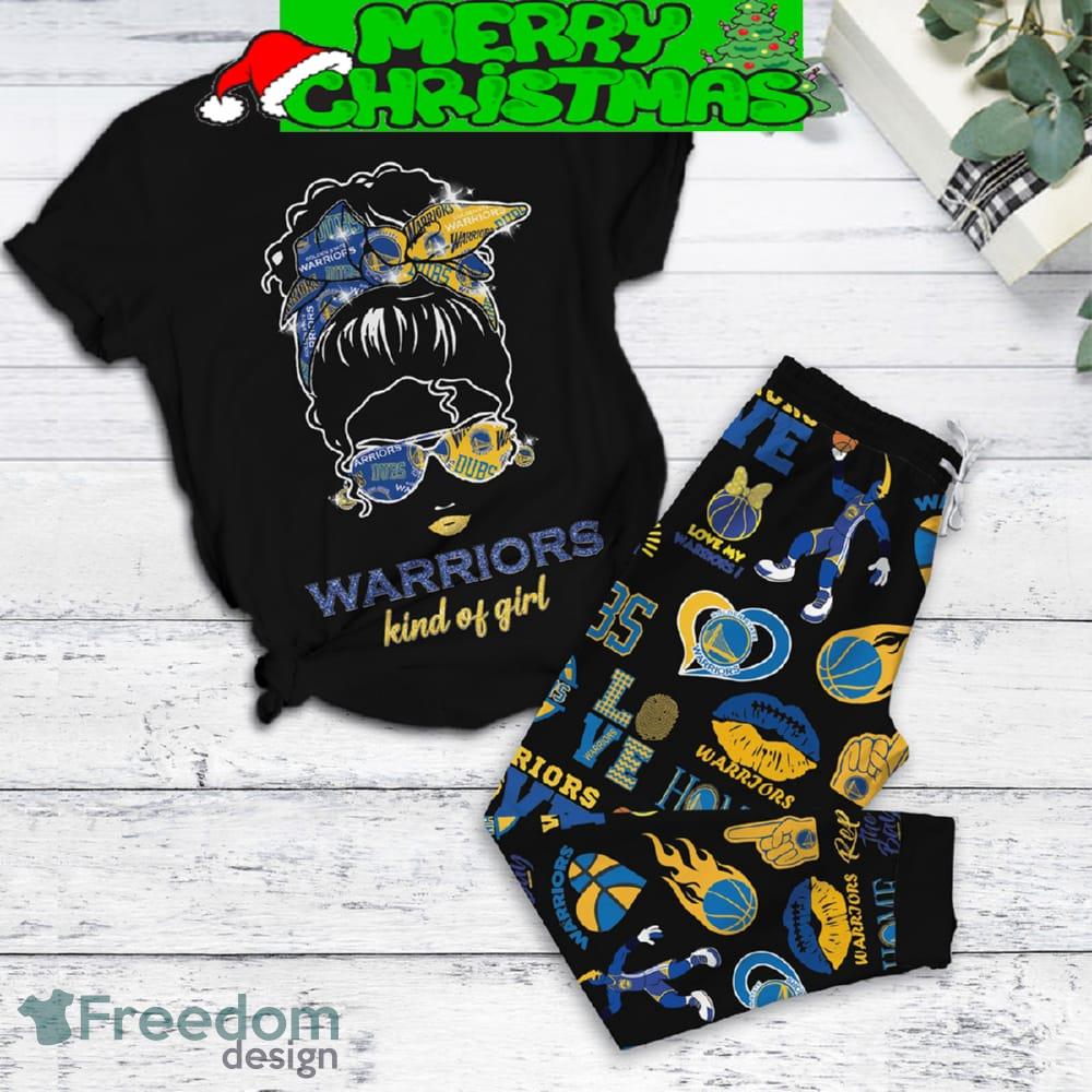 Golden State Warriors Fan Kind Of Girl Fleece Pajamas Set Christmas For Family image Golden State Warriors Fan Kind Of Girl Fleece Pajamas Set Christmas For Family - Golden State Warriors Fan Kind Of Girl Fleece Pajamas Set-1