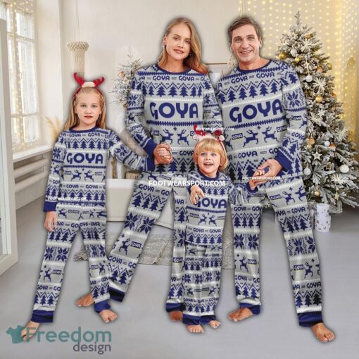 Goya Foods Logo Pattern Pajamas Set Ugly Christmas Gift For Family - Goya Foods Logo Pattern Pajamas Set Ugly Christmas Gift For Family