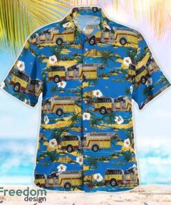 Grand Blanc Fire Department Grand Blanc, Michigan Summer Hawaiian Shirt Product Photo 3