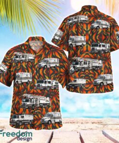 Grasonville Volunteer Fire Department, Maryland 3D Summer Aloha Hawaiian Shirt