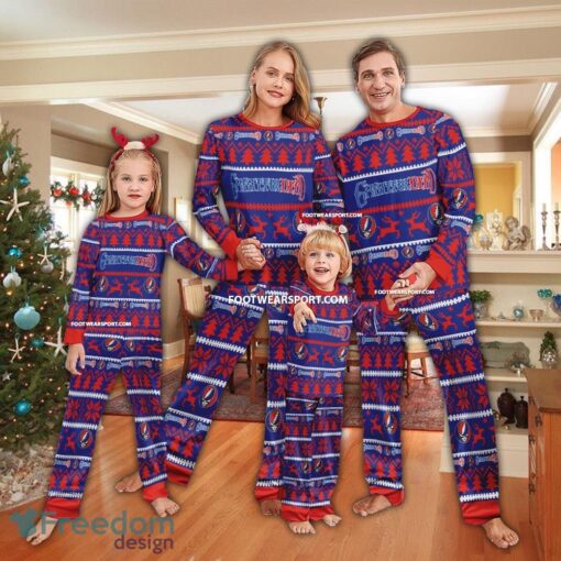 Grateful Dead Band Ugly Christmas Pajamas Set Family - Grateful Dead Band Ugly Christmas Pajamas Set Family