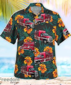 Great Falls Fire Department Vehicles Montana Beach Shirt For Team Product Photo 3