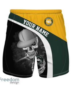 Green Bay Hawaiian Shirt And Beach Shorts personalized name and number Skull Printed Halloween Gift Product Photo 1