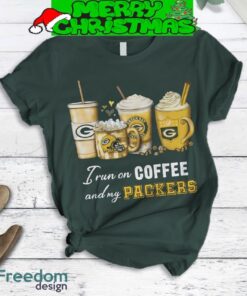Green Bay Packers Run On Coffee Fleece Pajamas Set Green Version For Christmas - Green Bay Packers Run On Coffee Fleece Pajamas Set Green Version-2