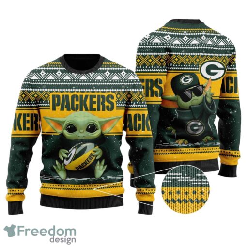 Green Bay Packers Sweater All Over Print Sweater Product Photo 1