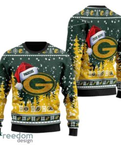 Green Bay Packers  Sweater Shirt Santa Claus In The Moon Christmas All Over Print  Sweater