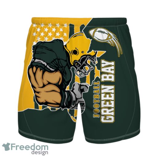 Green Bay personalized name and number Hawaiian Shirt And Shorts Team Beach Shirt Product Photo 1