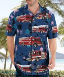 Greenville, South Carolina, Boiling Springs Fire District Aloha Hawaiian Shirt Beach Gift Shirt Product Photo 4