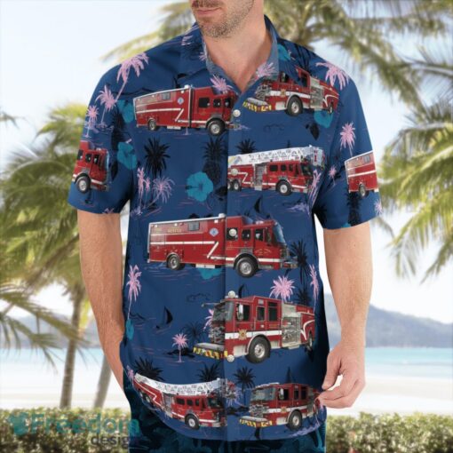 Greenville, South Carolina, Boiling Springs Fire District Aloha Hawaiian Shirt Beach Gift Shirt Product Photo 4