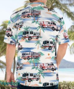 Greenwood, Johnson County, Indiana, Greenwood Fire Department Beach Hawaiian Shirt Product Photo 2