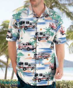 Greenwood, Johnson County, Indiana, Greenwood Fire Department Beach Hawaiian Shirt Product Photo 4