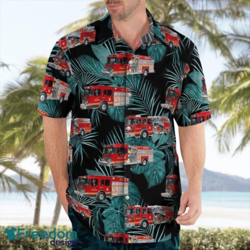 Greer, South Carolina, City of Greer Fire Department - Station 1 Hawaiian Shirt Product Photo 3