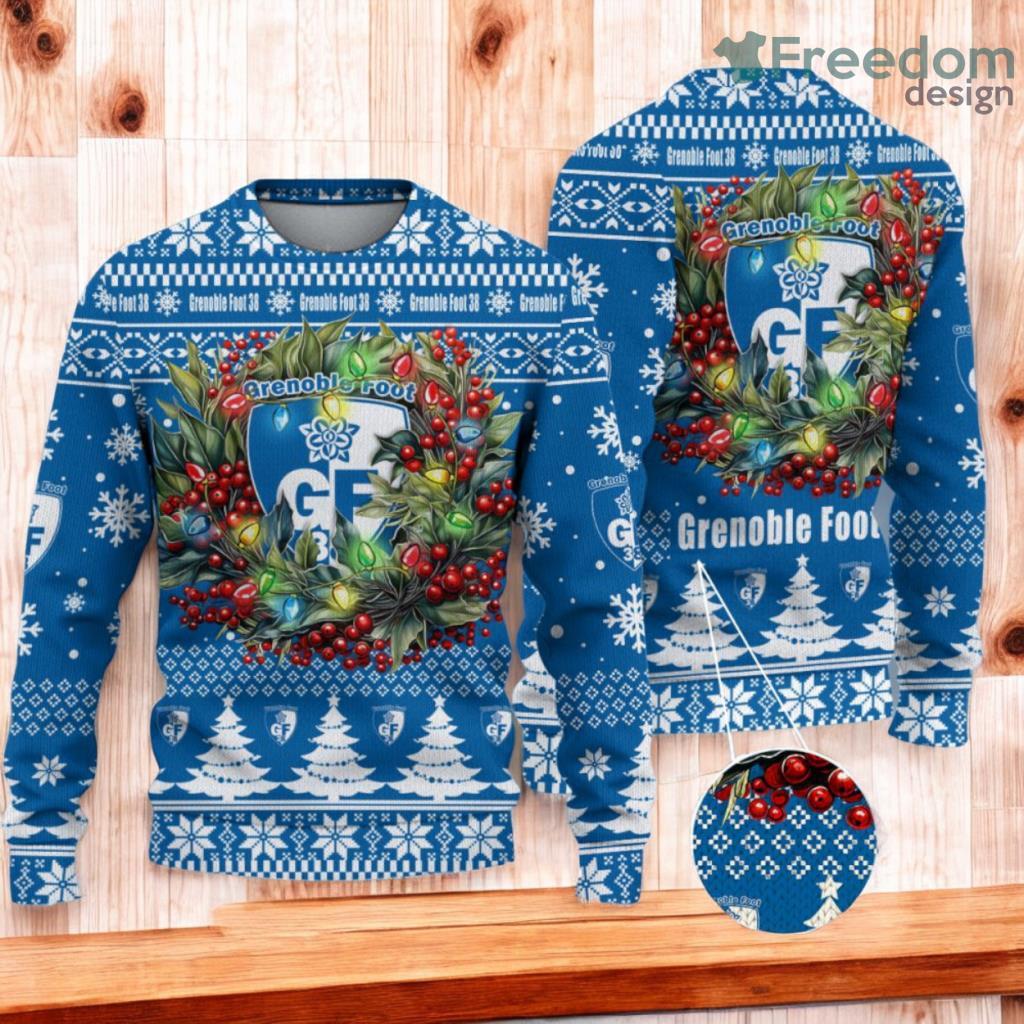 Grenoble Foot 38 Christmas Ugly Sweater 3D Gift For Men And Women Product Photo 1