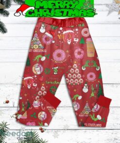 Grinch I Love My Dunkin’ Donuts Christmas Fleece Pajamas Set Full Print Christmas For Women - Grinch I Love My Dunkin’ Donuts Christmas Fleece Pajamas Set-2