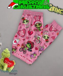 Grinch Lil Miss Valentine Fleece Pajamas Set For Women Gift Christmas - Grinch Lil Miss Valentine Fleece Pajamas Set-2