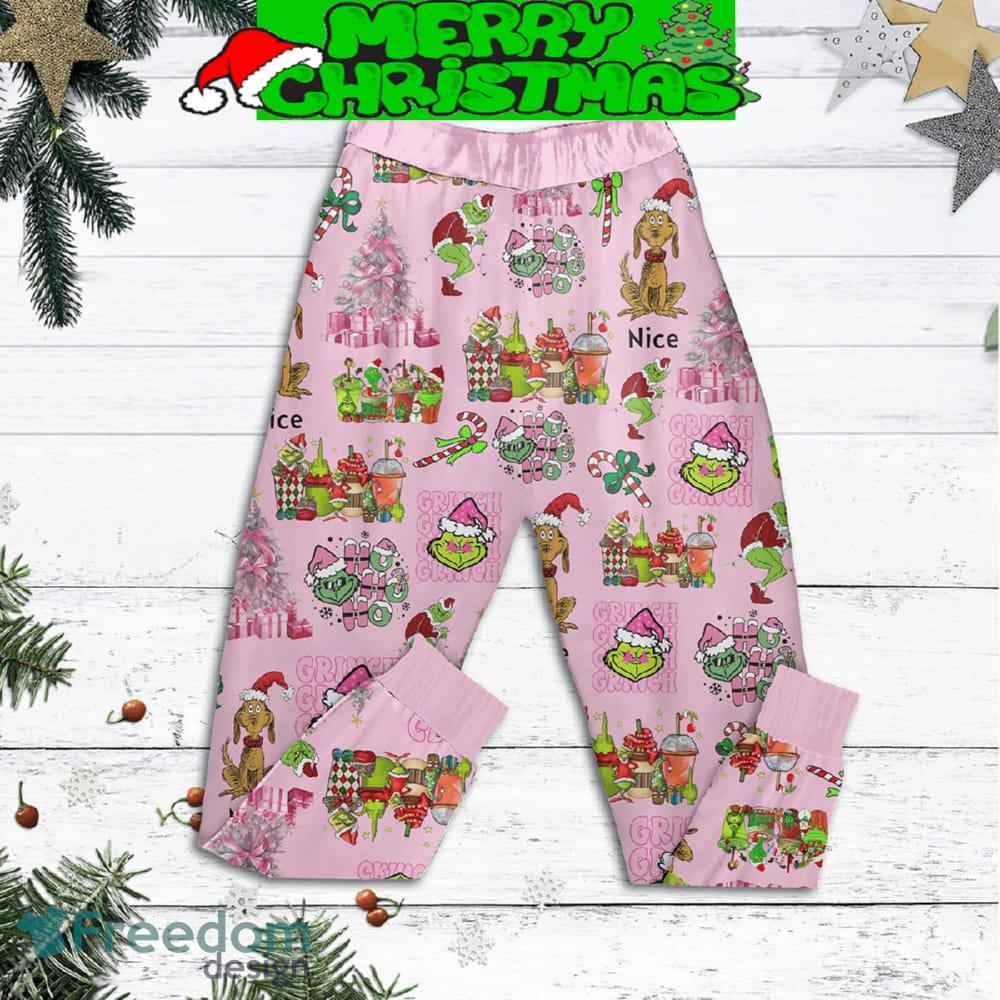 Grinch Merry Grinchmas Coffee Time Christmas Fleece Pajamas Set Men Women For Fans image Grinch Merry Grinchmas Coffee Time Christmas Fleece Pajamas Set Men Women For Fans - Grinch Merry Grinchmas Coffee Time Christmas Fleece Pajamas Set-2