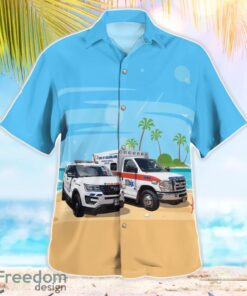 Guilderland, Albany County, New York, Guilderland EMS Aloha Hawaiian Shirt Beach Gift Shirt Product Photo 3