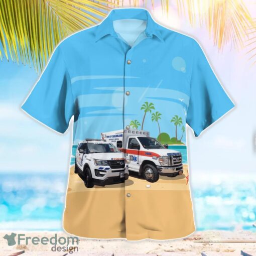 Guilderland, Albany County, New York, Guilderland EMS Aloha Hawaiian Shirt Beach Gift Shirt Product Photo 3