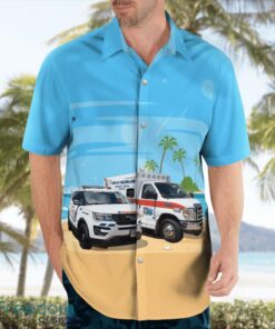 Guilderland, Albany County, New York, Guilderland EMS Aloha Hawaiian Shirt Beach Gift Shirt Product Photo 4