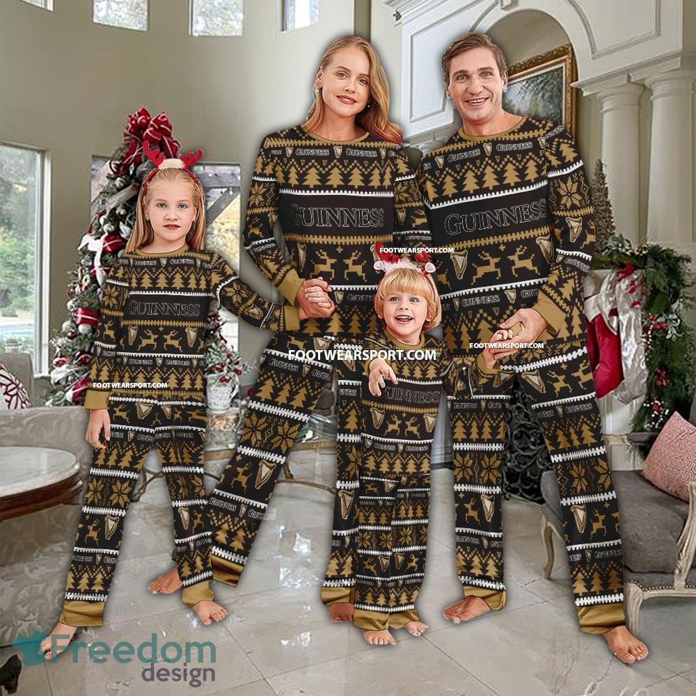 Guinness Beer Ugly Christmas Family Pajamas Set - Guinness Beer Ugly Christmas Family Pajamas Set