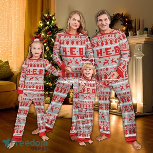 H E B Ugly Christmas Pajamas Set Gift For Family - H E B Ugly Christmas Pajamas Set Gift For Family