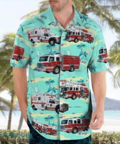 Hagerstown, Maryland, Halfway Volunteer Fire Company 26 Aloha Hawaiian Shirt Beach Gift Shirt Product Photo 4