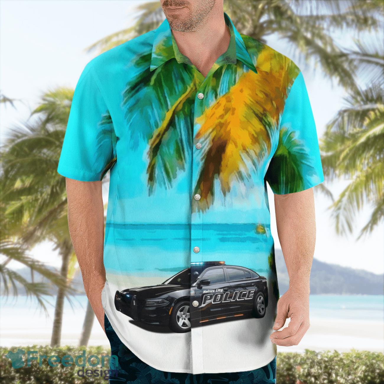Haines City Police Department, Florida Hawaiian Shirt Haines City Police Department, Florida Hawaiian Shirt Product Photo 4