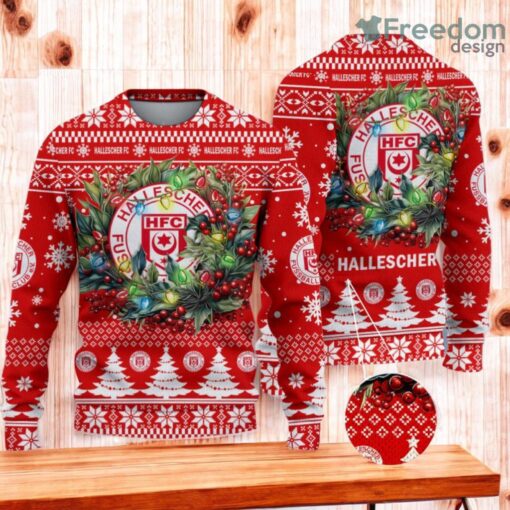 Hallescher FC Christmas Ugly Sweater 3D Gift For Men And Women Product Photo 1