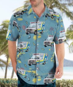 Hamilton, Ontario, Canada, Hamilton Paramedic Service Hawaiian Shirt Product Photo 4