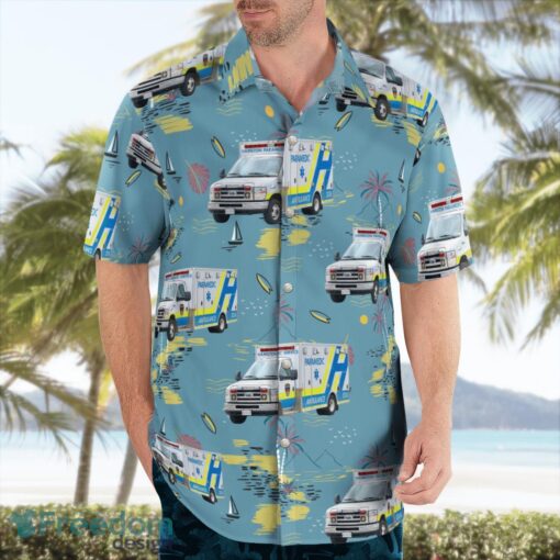 Hamilton, Ontario, Canada, Hamilton Paramedic Service Hawaiian Shirt Product Photo 4