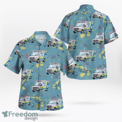 Hamilton, Ontario, Canada, Hamilton Paramedic Service Hawaiian Shirt Product Photo 1