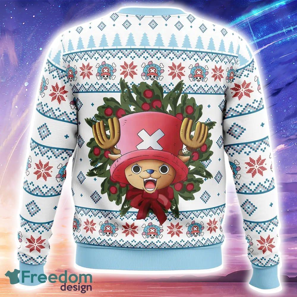 Happy Tony Tony Chopper One Piece Knitted Christmas Sweater Trending Holidays For Men Women Fans image Happy Tony Tony Chopper One Piece Knitted Christmas Sweater Trending Holidays For Men Women Fans - Happy Tony Tony Chopper One Piece Ugly Christmas Sweater_2