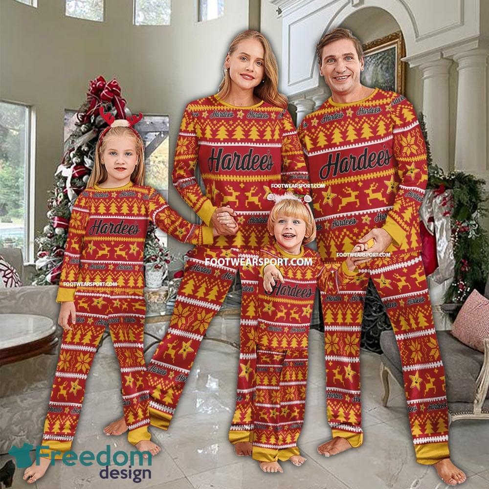 HARDEE'S Pajamas Set Ugly Christmas Family - HARDEE'S Pajamas Set Ugly Christmas Family