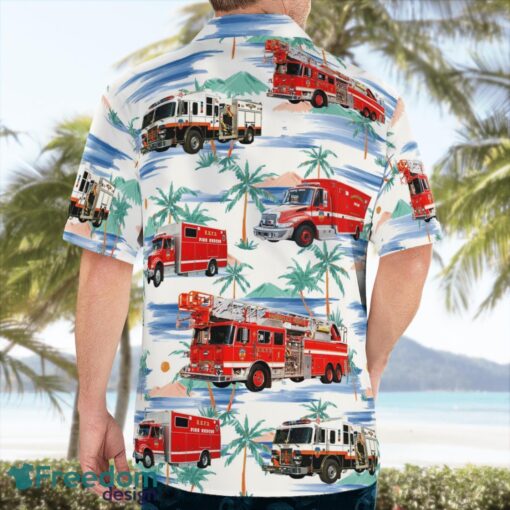 Hasbrouck Heights, Bergen County, New Jersey, Hasbrouck Heights Fire Department Hawaiian Shirt Beach Shirt For Men And Women Product Photo 2
