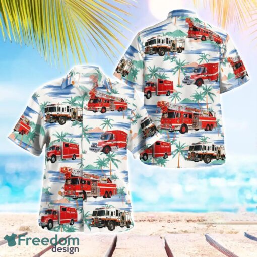 Hasbrouck Heights, Bergen County, New Jersey, Hasbrouck Heights Fire Department Hawaiian Shirt Beach Shirt For Men And Women Product Photo 1