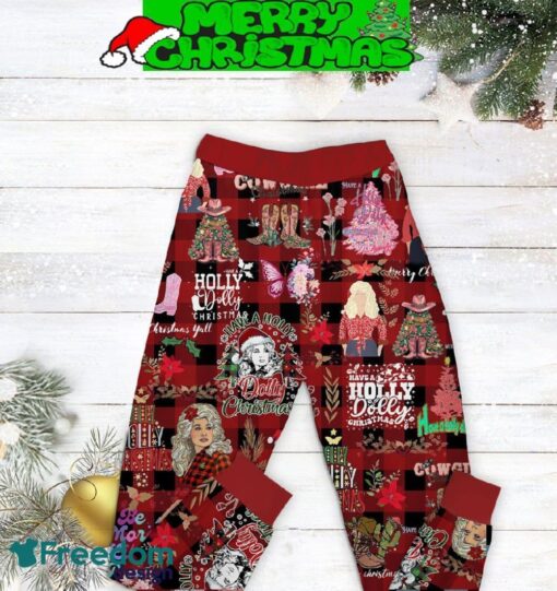 Have A Holly Dolly Christmas Cowgirl Pajamas Set For Christmas - Have A Holly Dolly Christmas Cowgirl Pajamas Set-3