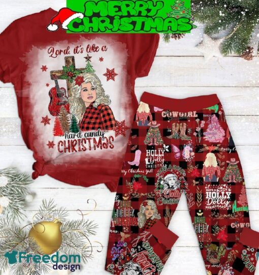 Have A Holly Dolly Christmas Cowgirl Pajamas Set For Christmas - Have A Holly Dolly Christmas Cowgirl Pajamas Set-1