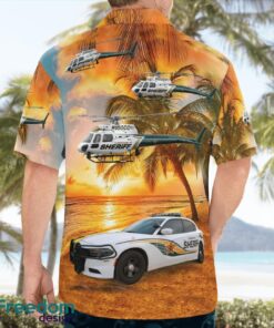 Hillsborough County Sheriff Dodge Charger & Airbus H125 3D Summer Aloha Hawaiian Shirt Product Photo 2