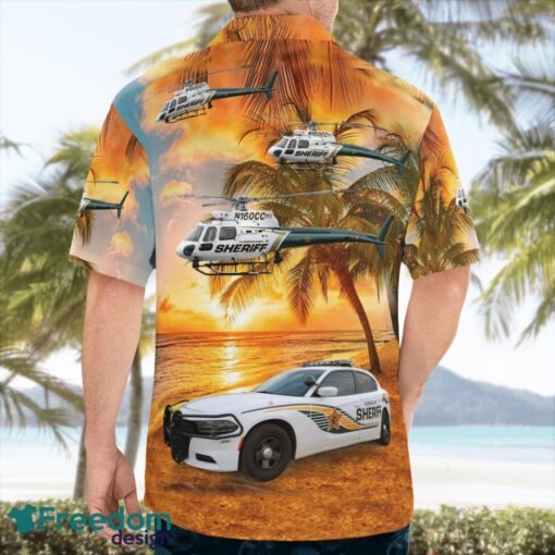 Hillsborough County Sheriff Dodge Charger & Airbus H125 3D Summer Aloha Hawaiian Shirt Product Photo 2