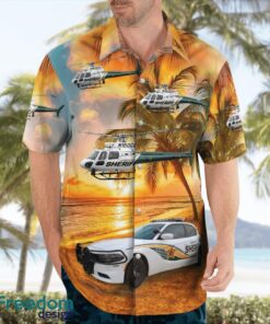 Hillsborough County Sheriff Dodge Charger & Airbus H125 3D Summer Aloha Hawaiian Shirt Product Photo 3