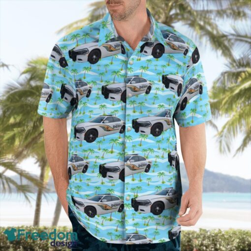 Hillsborough County Sheriff's Office (HCSO) Dodge Charger Hawaiian Shirt Beach Summer Shirt Product Photo 3