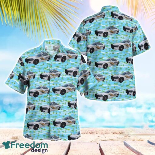 Hillsborough County Sheriff's Office (HCSO) Dodge Charger Hawaiian Shirt Beach Summer Shirt Product Photo 1