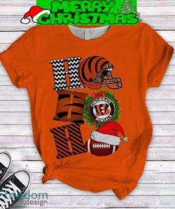 Ho Ho Ho Christmas Santa Claus Cincinnati Bengals NFL Team Holidays Fleece Pajamas Set Gift Family - Ho Ho Ho Christmas Santa Claus Cincinnati Bengals NFL Team Holidays Fleece Pajamas Set-2