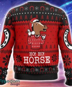 Ho! Ho! Horse Bojack Horseman Knitted Christmas Sweater Trending Holidays For Men Women Fans - Ho! Ho! Horse Bojack Horseman Ugly Christmas Sweater_2
