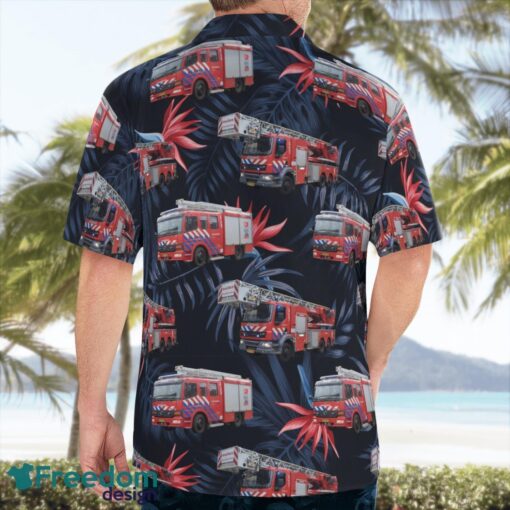 Hollands Midden, Netherlands, Brandweer Hollands Midden Hawaiian Shirt Product Photo 2