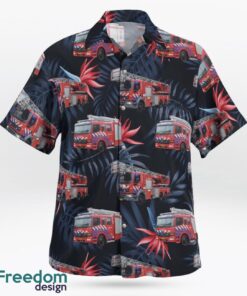 Hollands Midden, Netherlands, Brandweer Hollands Midden Hawaiian Shirt Product Photo 3