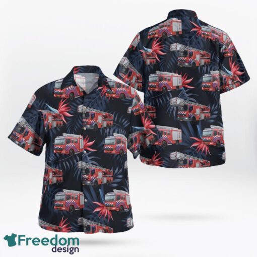 Hollands Midden, Netherlands, Brandweer Hollands Midden Hawaiian Shirt Product Photo 1