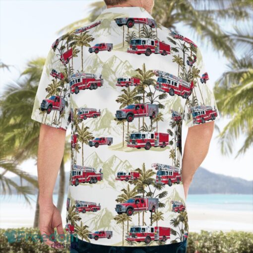 Holyoke, Hampden County, Massachusetts, Holyoke Fire Department Hawaiian Shirt Product Photo 2