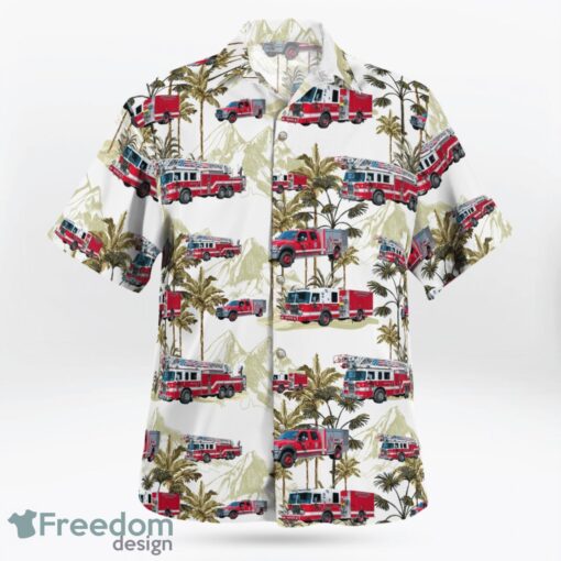 Holyoke, Hampden County, Massachusetts, Holyoke Fire Department Hawaiian Shirt Product Photo 3