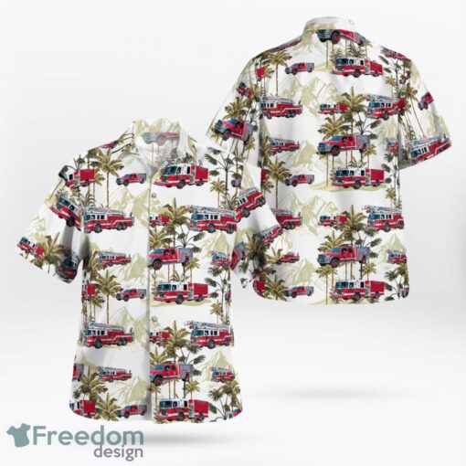 Holyoke, Hampden County, Massachusetts, Holyoke Fire Department Hawaiian Shirt Product Photo 1